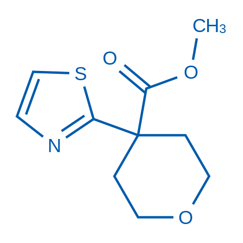 Methyl 4-(1,3-thiazol-2-yl)oxane-4-carboxylate 1g