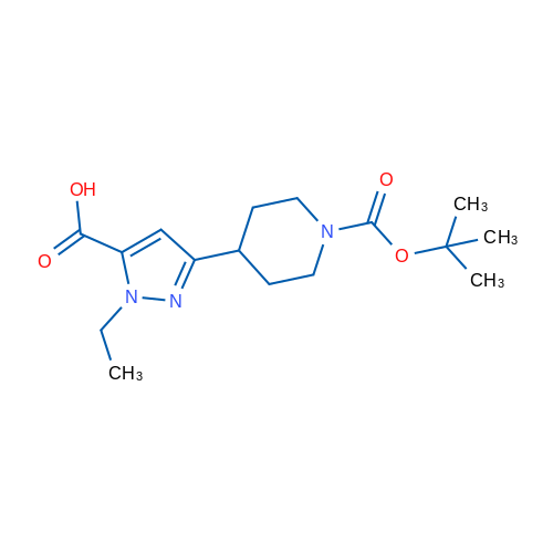 3-{1-[(tert-butoxy)carbonyl]piperidin-4-yl}-1-ethyl-1H-pyrazole-5-carboxylic acid 1g