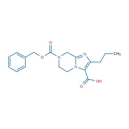 7-[(Benzyloxy)carbonyl]-2-propyl-5H,6H,7H,8H-imidazo[1,2-a]pyrazine-3-carboxylic acid 1g