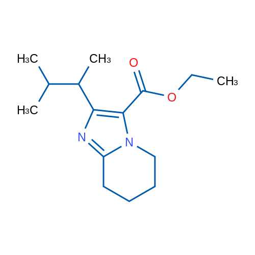 Ethyl 2-(3-methylbutan-2-yl)-5H,6H,7H,8H-imidazo[1,2-a]pyridine-3-carboxylate 1g
