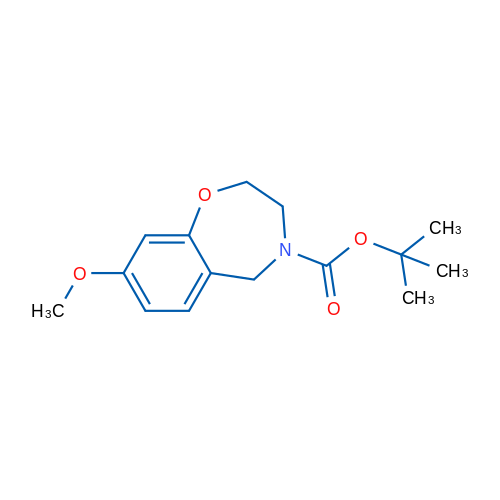 tert-Butyl 8-methoxy-2,3,4,5-tetrahydro-1,4-benzoxazepine-4-carboxylate 1g