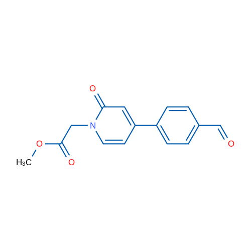 Methyl 2-[4-(4-formylphenyl)-2-oxo-1,2-dihydropyridin-1-yl]acetate 1g