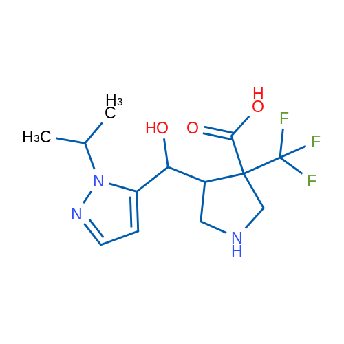 4-{hydroxy[1-(propan-2-yl)-1H-pyrazol-5-yl]methyl}-3-(trifluoromethyl)pyrrolidine-3-carboxylic acid 1g