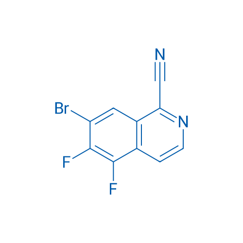 7-Bromo-5,6-difluoroisoquinoline-1-carbonitrile 1g