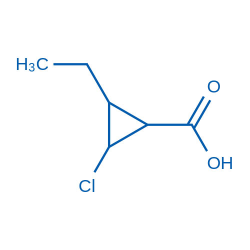 2-Chloro-3-ethylcyclopropane-1-carboxylic acid 1g