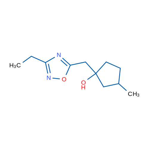 1-[(3-Ethyl-1,2,4-oxadiazol-5-yl)methyl]-3-methylcyclopentan-1-ol 1g