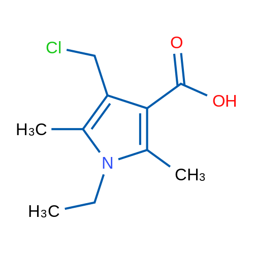4-(Chloromethyl)-1-ethyl-2,5-dimethyl-1H-pyrrole-3-carboxylic acid 1g