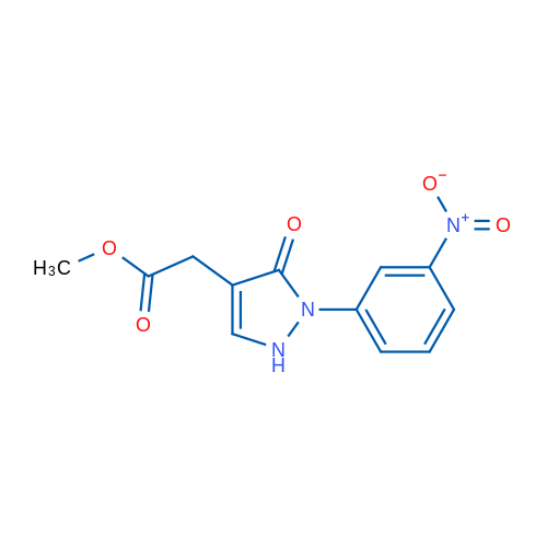 Methyl 2-[2-(3-nitrophenyl)-3-oxo-2,3-dihydro-1H-pyrazol-4-yl]acetate 1g