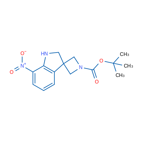 tert-Butyl 7'-nitro-1',2'-dihydrospiro[azetidine-3,3'-indole]-1-carboxylate 1g