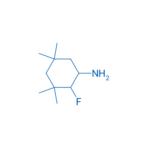 2-Fluoro-3,3,5,5-tetramethylcyclohexan-1-amine 1g