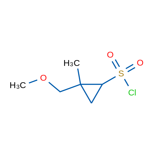 2-(Methoxymethyl)-2-methylcyclopropane-1-sulfonyl chloride 1g