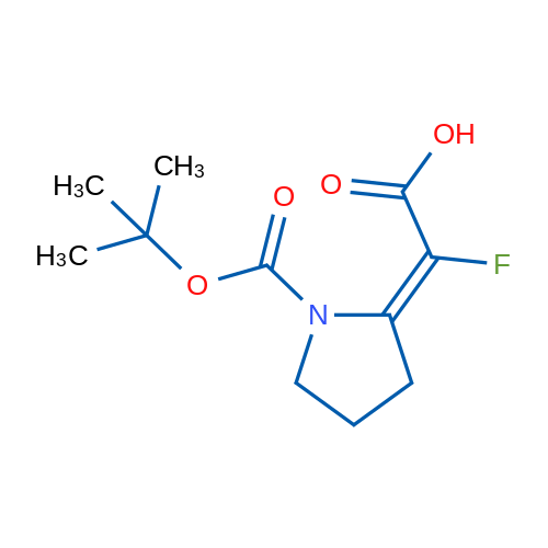 2-[(2E)-1-[(tert-Butoxy)carbonyl]pyrrolidin-2-ylidene]-2-fluoroacetic acid 1g