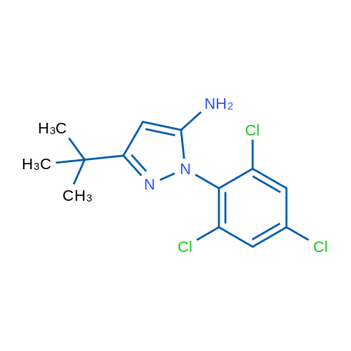3-(tert-Butyl)-1-(2,4,6-trichlorophenyl)-1H-pyrazol-5-amine 1g