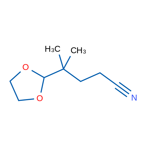 4-(1,3-Dioxolan-2-yl)-4-methylpentanenitrile 1g