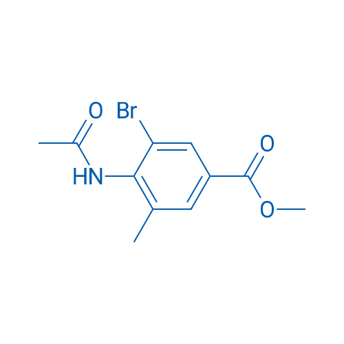 4-ACetylamino-3-bromo-5-methyl-benzoic acid methyl ester 5g