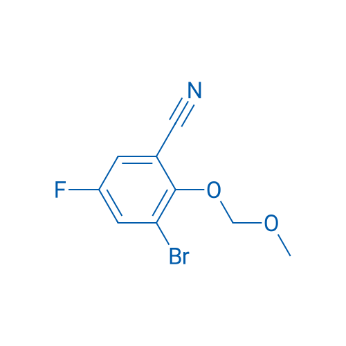 3-BRomo-5-fluoro-2-methoxymethoxy-benzonitrile 250mg