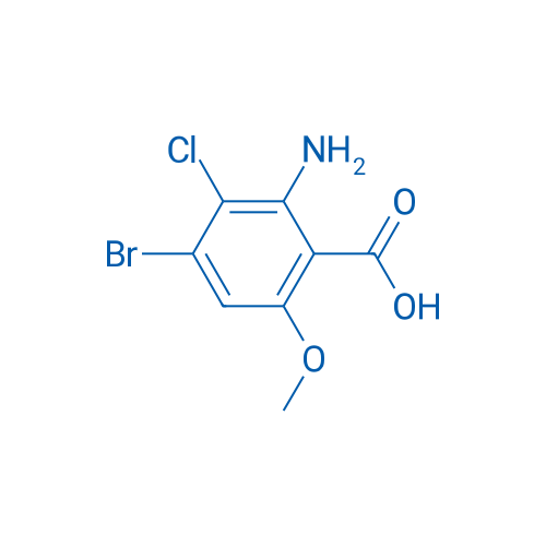 2-AMINO-4-BROMO-3-CHLORO-6-METHOXYBENZOIC ACID 1g