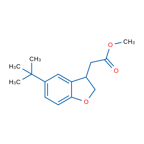 Methyl 2-(5-(tert-butyl)-2,3-dihydrobenzofuran-3-yl)acetate 1g