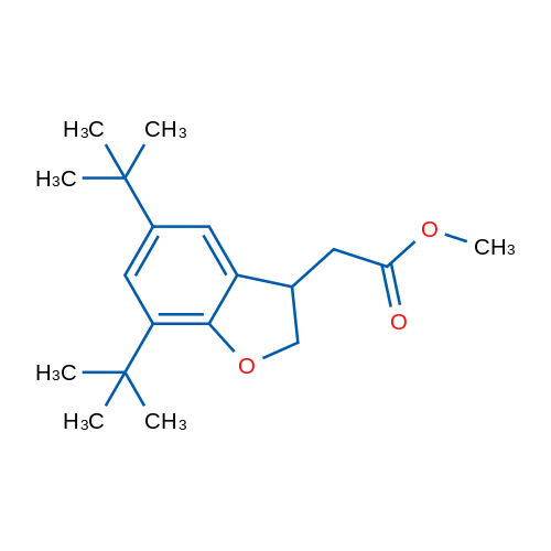 Methyl 2-(5,7-di-tert-butyl-2,3-dihydrobenzofuran-3-yl)acetate 1g
