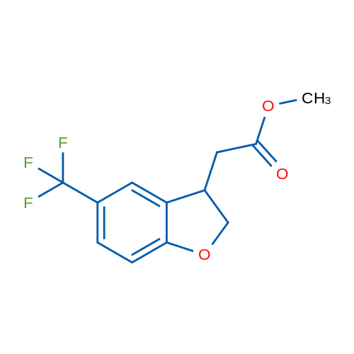 Methyl 2-(5-(trifluoromethyl)-2,3-dihydrobenzofuran-3-yl)acetate 1g