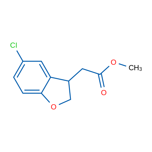 Methyl 2-(5-chloro-2,3-dihydrobenzofuran-3-yl)acetate 250mg