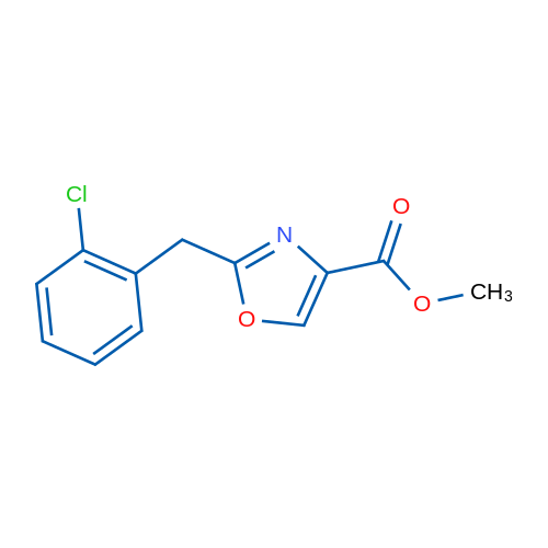 Methyl 2-(2-chlorobenzyl)oxazole-4-carboxylate 5g
