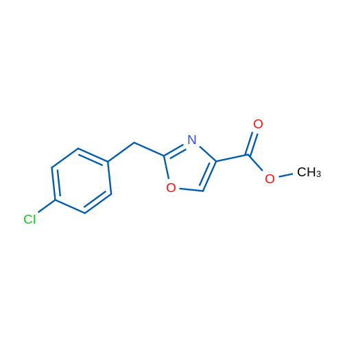 Methyl 2-(4-chlorobenzyl)oxazole-4-carboxylate 1g