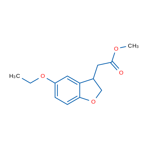 Methyl 2-(5-ethoxy-2,3-dihydrobenzofuran-3-yl)acetate 250mg