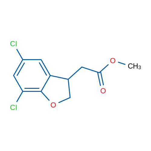 Methyl 2-(5,7-dichloro-2,3-dihydrobenzofuran-3-yl)acetate 250mg