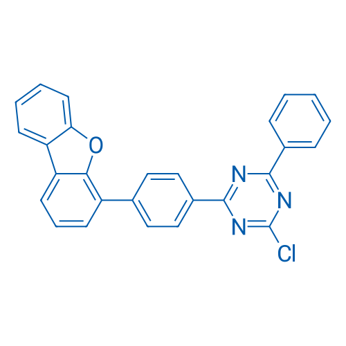 2-Chloro-4-(4-(dibenzo[b,d]furan-4-yl)phenyl)-6-phenyl-1,3,5-triazine 1g