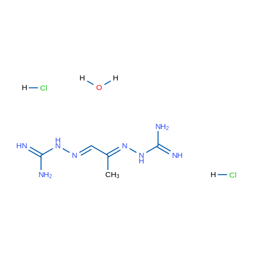 (2E,2'E)-2,2'-(Propane-1,2-diylidene)bis(hydrazine-1-carboximidamide) dihydrochloride hydrate 1g