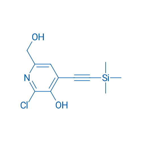 2-Chloro-6-(hydroxymethyl)-4-[2-(trimethylsilyl)ethynyl]pyridin-3-ol 1g