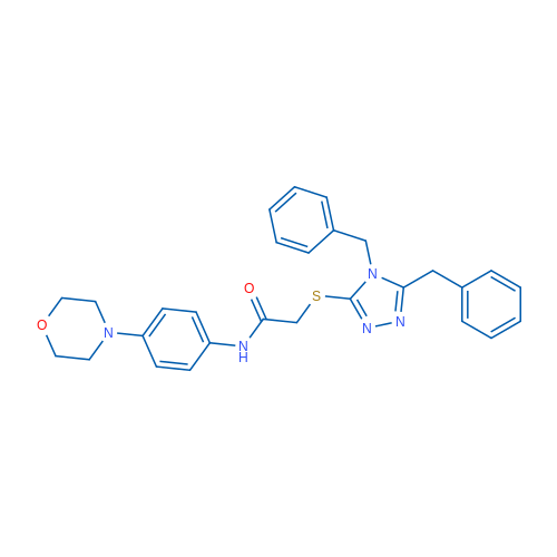 2-[(4,5-Dibenzyl-4H-1,2,4-triazol-3-yl)sulfanyl]-N-[4-(morpholin-4-yl)phenyl]acetamide 1g