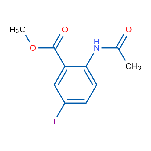 Methyl 2-acetamido-5-iodobenzoate 1g