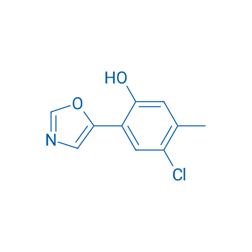 4-CHLORO-5-METHYL-2-(OXAZOL-5-YL)PHENOL 250mg