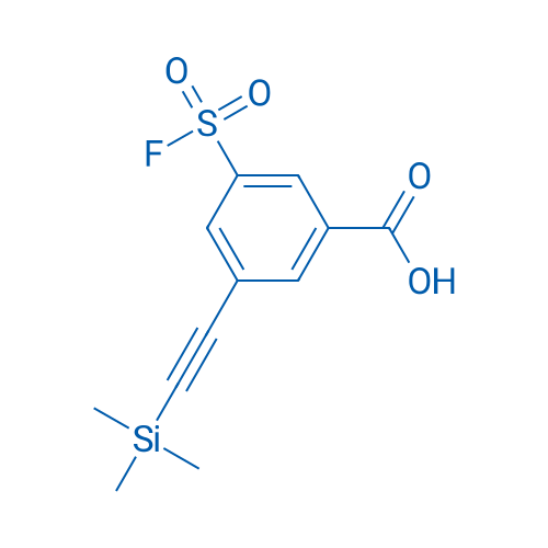 3-(Fluorosulfonyl)-5-((trimethylsilyl)ethynyl)benzoic acid 100mg