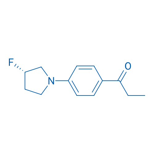 (S)-1-(4-(3-fluoropyrrolidin-1-yl)phenyl)propan-1-one 250mg
