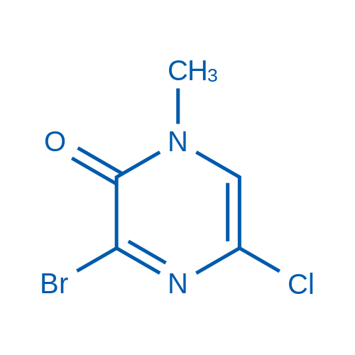 3-Bromo-5-chloro-1-methylpyrazin-2(1H)-one 1g
