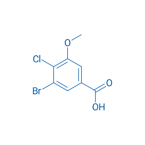 3-Bromo-4-chloro-5-methoxybenzoic acid 1g