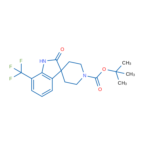 tert-Butyl 2-oxo-7-(trifluoromethyl)spiro[indoline-3,4'-piperidine]-1'-carboxylate 1g