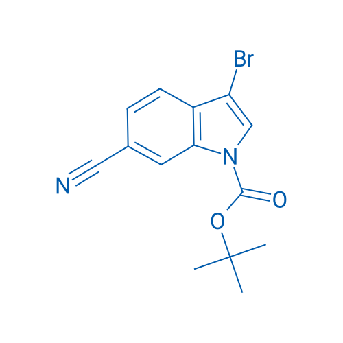 tert-Butyl 3-bromo-6-cyano-1H-indole-1-carboxylate 250mg