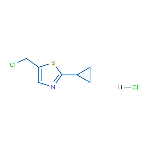 5-(Chloromethyl)-2-cyclopropylthiazole hydrochloride 1g
