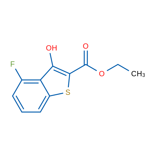 Ethyl 4-fluoro-3-hydroxybenzo[b]thiophene-2-carboxylate 1g
