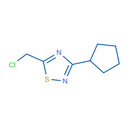 5-(Chloromethyl)-3-cyclopentyl-1,2,4-thiadiazole 1g