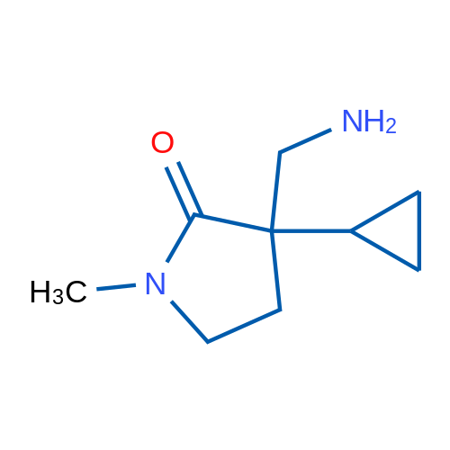 3-(Aminomethyl)-3-cyclopropyl-1-methylpyrrolidin-2-one 1g