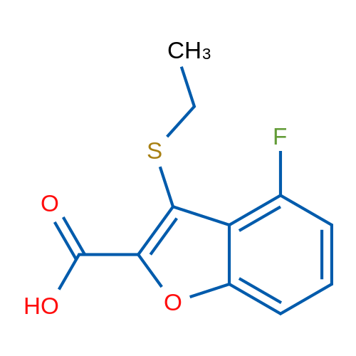 3-(Ethylsulfanyl)-4-fluoro-1-benzofuran-2-carboxylic acid 1g