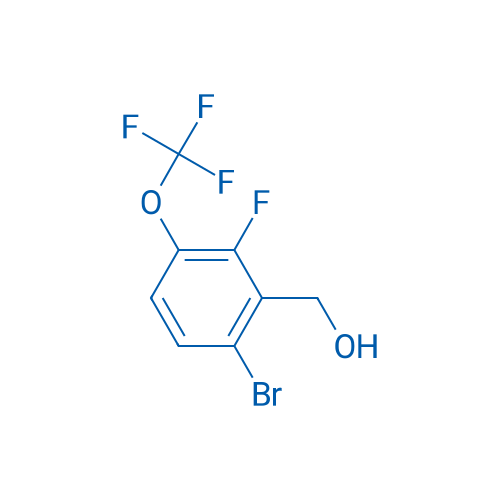 (6-Bromo-2-fluoro-3-(trifluoromethoxy)phenyl)methanol 250mg