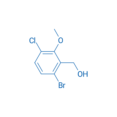 (6-Bromo-3-chloro-2-methoxyphenyl)methanol 250mg