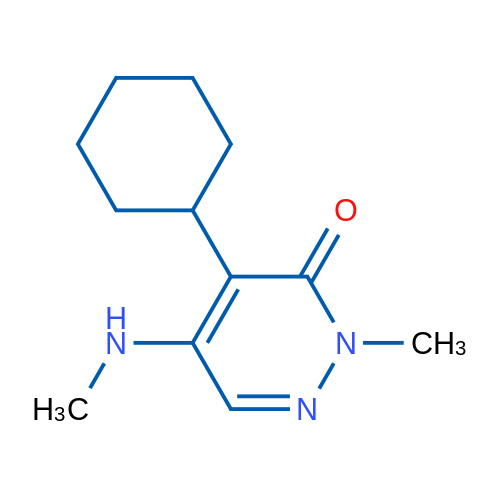 4-Cyclohexyl-2-methyl-5-(methylamino)-2,3-dihydropyridazin-3-one 1g