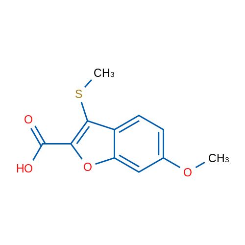 6-Methoxy-3-(methylsulfanyl)-1-benzofuran-2-carboxylic acid 1g